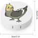Funny Cockatiel Contact Lens Case - Cute Portable Travel Storage Box with Mirror for Outdoor Use - Buy Online on GoSupps.com