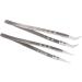 Stainless Steel Curved Tweezers Set 2 Pieces for Precision Electronic Repair | International Shipping - Buy Online on GoSupps.com