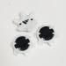 ZHBD 28 PCS Thintech Replacement Cleats Fast Lock Golf Spikes(Second Generation)(White Black)