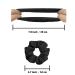 IVARYSS Black Satin Scrunchies for Women - 12 Pack Hair Accessories - Buy Online on GoSupps.com