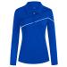 JACK SMITH Women Golf Polo Shirts Dry Fit UPF 50+ Long Sleeve Tennis Tops Zip Up Slim Fit Athletic Shirt with Tee Holder Royal Blue X-Large