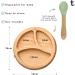 Tiggi Baby Weaning Set - Bamboo Suction Plates & Bowls | Perfect Suction Plate & Bowl Set for Babies | Ideal Weaning Gift Set (Soft Mint) - Buy Online on GoSupps.com
