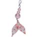 Buy Cute Acrylic Fish Tail Strawberry Pig Cell Phone Trailer & Keychain Adorable Cartoon Accessory for Keys & Lanyards - Buy Online on GoSupps.com