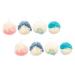 8pcs Color Matching Bath Ball Foam Loofah Sponge Bath Sponges for Bathing Shower Ball Shower Scrub Pouf Body Wash Natural Mesh Shower Sponge Puff Bath Supplies Pe Soft