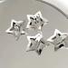 Silver Star Hair Clips for Girls - Set of 10 Kawaii Snap Hair Clips with Hollow Out Stars - Cute Hair Accessories for Kids and Women - Buy Online on GoSupps.com