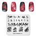 Nail stamp plate Chinese style theme image design templates horse character Chinese mountain model manicure print DIY nail art tools CN012