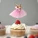 COHEALI Cupcake Decorating Cupcake Topper 5Pcs Glitter Tutus Dress Cake Toppers Ballerina Skirt Cupcake Picks Fruit Forks Coffee Drink Stir Sticks Birthday Theme Party Decoration(Golden) - Buy Online on GoSupps.com