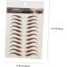 Ipetboom 8 Sheets Waterproof Eyebrow Stickers Eyebrow Tools Imitation Fake Eyebrow Stickers Cosmetic 21x14.8cmx2pcs Brownx2pcs - Buy Online on GoSupps.com