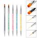 SINEN 5 Pcs Double Ended Nail Design Brushes - Nail Painting Brush Pen Set for Home DIY and Salon - Buy Online on GoSupps.com