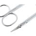 uxcell Eyebrow Scissors Set - 2 Pcs Multi-Purpose Grooming Shears for Women & Men | Curved Edge Scissors for Facial Hair Nose Nails Mustache & Eyelashes - Buy Online on GoSupps.com