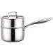 Nonstick Milk PanMilk Pan Cooking pots Milk Pan Household Multifunctional Stainless Steel Non-Stick Pan Inner Wall with Scale Label with Glass Cover