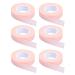 TEOYALL 6 Rolls Eyelash Tape Adhesive Lash Extension Tape Breathable Micropore Fabric Tape Lash Extensions Supplies (Pink) #1 Pink - Buy Online on GoSupps.com
