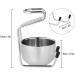 Shaving Brush Stand with Bowl Stainless Steel Shaving Brush Stand Holder Razor Bowl Grooming Set Male Facial Cleaning Tools (Silver) - Buy Online on GoSupps.com