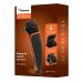 Paul Anthony 'Pro Series P200' Corded Hair Clipper - Lightweight - Self Sharpening Stainless Steel Blades - 4X Comb Guides - Precision Taper - Powerful Quiet Motor - Black/Orange - H5124