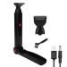 Electric Pro Back Shaver with 2 Shave Heads for All Body Groomer Extra-Long Handle Back Hair Removal for Back - 180 Degree Foldable - Strong Power Fast Charge