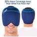 Comfitech Silk Eye Mask Bag for Yoga & Stress Relief - Migraine & Sinus Headache Relief Cap in Navy - Buy Online on GoSupps.com