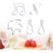 Milisten 5 Pcs Professional Baking Supplies Heart Shaped Molds Stainless Steel Baking Molds Musical Instrument Molds Musibi Molds Cookie Molds Biscuit Cake Fruit Set medium Silver - Buy Online on GoSupps.com
