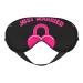 Just Married Print Unisex Sleep Eye Mask Soft Comfort Eye Shade Cover for Travel/Yoga/Shift Work Black