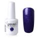 Vishine Nail Salon UV Manicure Polish Soak Off Gel Polish Nail Art Pearl Mdinightblue(669) #669