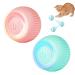 TGKYK Cat toys electric 2 pieces of interactive cat toys intelligent cat ball quiet cat ball electrically 2.0 suitable for cats and dogs for entertainment (pink green)