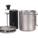 Lixada Titanium French Press Coffee Maker & Cookware Set with Folding Spoon - Buy Online on GoSupps.com
