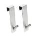 DOITOOL Clothes Rack 2pcs Back-Mounted Single Hook Wall Mount Clothing Rack Towel Hanger Towel Hooks Over The Door