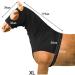 Leberna Lycra Stretch Horse Hood with Zipper - Full Face Neck Cover - XL Black | Ultimate Comfort & Protection for Horses - Buy Online on GoSupps.com