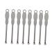 Stainless Steel Ear Spoon 100pcs Silver Ear Cleaner Ear Spoon Ear Pick Stainless Steel Earpick Wax Curette Stainless Steel Ear Spoon Ear Pick