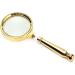 Magnifier with 10X Magnification Lightweight Handheld Magnifying Glass for Reading Inspection Hobbies Crafts with a Lens Cloth and Bag Magnifier/Metallic Comfortable Anniversary - Buy Online on GoSupps.com