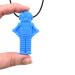 ARK Chewing Chain - Sensory Necklace & Biting Block for Teething & Autism | Adjustable Strengths & Shapes | Robot Soft Dark Blue - Buy Online on GoSupps.com