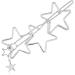 Aneneiceera Hollow Out Star Hair Clip Silver Hair Barrette Tassel Hair Pin Headpieces Decorative Hair Pins Headwear Bride Hair Accessories for Women and Girls (Silver) - Buy Online on GoSupps.com