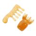 Healvian 4-Piece Massage Comb Set | Anti-Aging Jade Gua Sha & Wide Tooth Comb | Scalp Tool & Chinese Massage Device for Hair Care - Buy Online on GoSupps.com