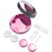 Buy 2 Pack 5 in 1 Travel Contact Lens Case Kit - Includes Remover Tool Mirror & Tweezers (Rose) | International Shipping Available - Buy Online on GoSupps.com