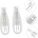 Button Hook Helper 2pcs Clothes Wearing Button Hook Dressing Assistance Tool Button Pulling Wearing Tool Fixed Button Hook 15.5X3X1.5CM White - Buy Online on GoSupps.com