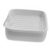 Amosfun Ceramic Soap Dish Soap Plate Stand Soap Storage Organizer Porcelain Soap Dish Sink Drain Ceramic Soap Container Portable Soap Storage Bath Sponges Nordic Ceramics White Tray