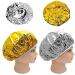 YIZAN Shower Cap - Heat Insulation Aluminum Foil Hat for Women | Elastic Hairdresser Cap - Silver - Buy Online on GoSupps.com