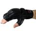 Freefight MMA Gloves | Professional Real Leather Boxing & Muay Thai Training Gloves | High Quality Kickboxing & Sandbag Gear - Fox-Fight Black - Buy Online on GoSupps.com