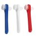 Minkissy 12 STK toothbrush hard prosthesis tooth cleaning tool Subsprothesis soft prosthesis brush false teeth holding brushes prosthesis accessories small dentures double brush plastic