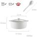 Big ceramic soup bowl with lid soup bowls with handle and lid made of porcelain ceramic oven microwave kitchen for fruit salad dessert-white 2000ml - Buy Online on GoSupps.com