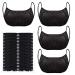 24 Pieces Disposable Nonwoven Bras Beauty Disposable Bra Black Women's Disposable Spa Top Underwear for Spray Tanning Underwear Brassieres