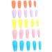 Press On Nails Fake Nails Kids Fake Nails Set Ballerina False Gel Nails Art Tips False Nails Pure Color Full Cover Nail Tip False Nail Tip for Women Girls Kids DIY Nail (05) - Buy Online on GoSupps.com