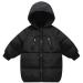 LANBAOSI Kids Winter Long Coats with Hooded Light Puffer Coat Warm Padded Jacket for Baby Boys Girls Toddler Black 3 Years