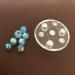 7pcs Blue Plated Stone Ball Set Pieces of Yellowstone Stone Broken Seven Star Array of Classical feng Shui Pendulum Beautiful Crystal - Buy Online on GoSupps.com