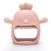 Teething Toys for Babies 0-6 6-12 Months Infant  MISLILI Never Drop Food Grade Silicone Baby Teether Toys  Prevent Choking & Odorless  Less Dust and Hair Adhesion  Baby Gift Pink Light Pink
