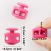 NODG 50 Pcs Assorted Colors Round Ball Cord Lock Toggle Stoppers for Drawstrings Bags - Plastic Lanyard Fastener Clips - Buy Online on GoSupps.com