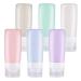 sincewo Travel Bottles Travel Containers TSA Approved Travel Size Toiletries Containers 3oz Leak Leakproof Silicone Travel Bottles for Shampoo Conditioner Lotion Face Body Wash (6 Pack) 6s