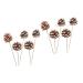 TEHAUX 10 Pcs Floral Flower Bouquet Artificial Pine Cone Bouquet Artificial Plants Diy Crafting Pinecones Branches Pinecones with Pine Floral Picks Mini Wreath Ornament Vase Autumn Bamboo As Shownx2pcs 50X5cmx2pcs