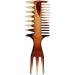 Retro Hairstyle Comb Men's Wide Teeth Resin Comb Anti-static Suitable for Salon and Home Use (4 three-purpose comb width) - Buy Online on GoSupps.com
