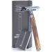Stainless Steel Double-Cutting Razor with Long Handle & 5 Blades - Ultimate Clean Shave for Men & Women - International Shipping Available - Buy Online on GoSupps.com