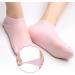 2 Pairs Silicone Moisturizing Pedicure Socks for Women - Pink Beige - Buy Online on GoSupps.com